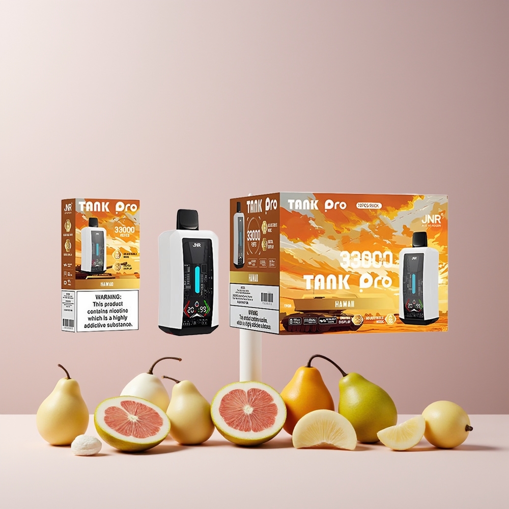 JNR Tank Pro 33000 Puffs France Grossiste – Affichage Numérique, Double Mesh, 28ml e-Liquide, 2 % Nicotine