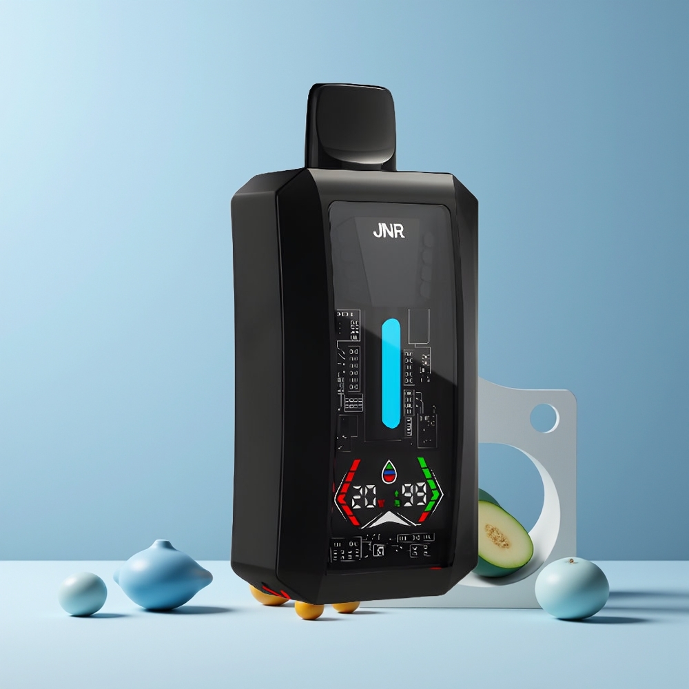 JNR Tank Pro 33000 Puffs France grossiste - 28ml Ecran Numérique Double Mesh - 15W/20W - M. Bleu