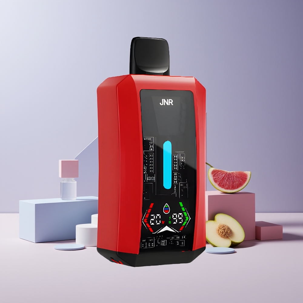 JNR Tank Pro 33000 Puffs France grossiste - Affichage Digital, Double Mesh, 28ml, Bleu Framboise Cerise
