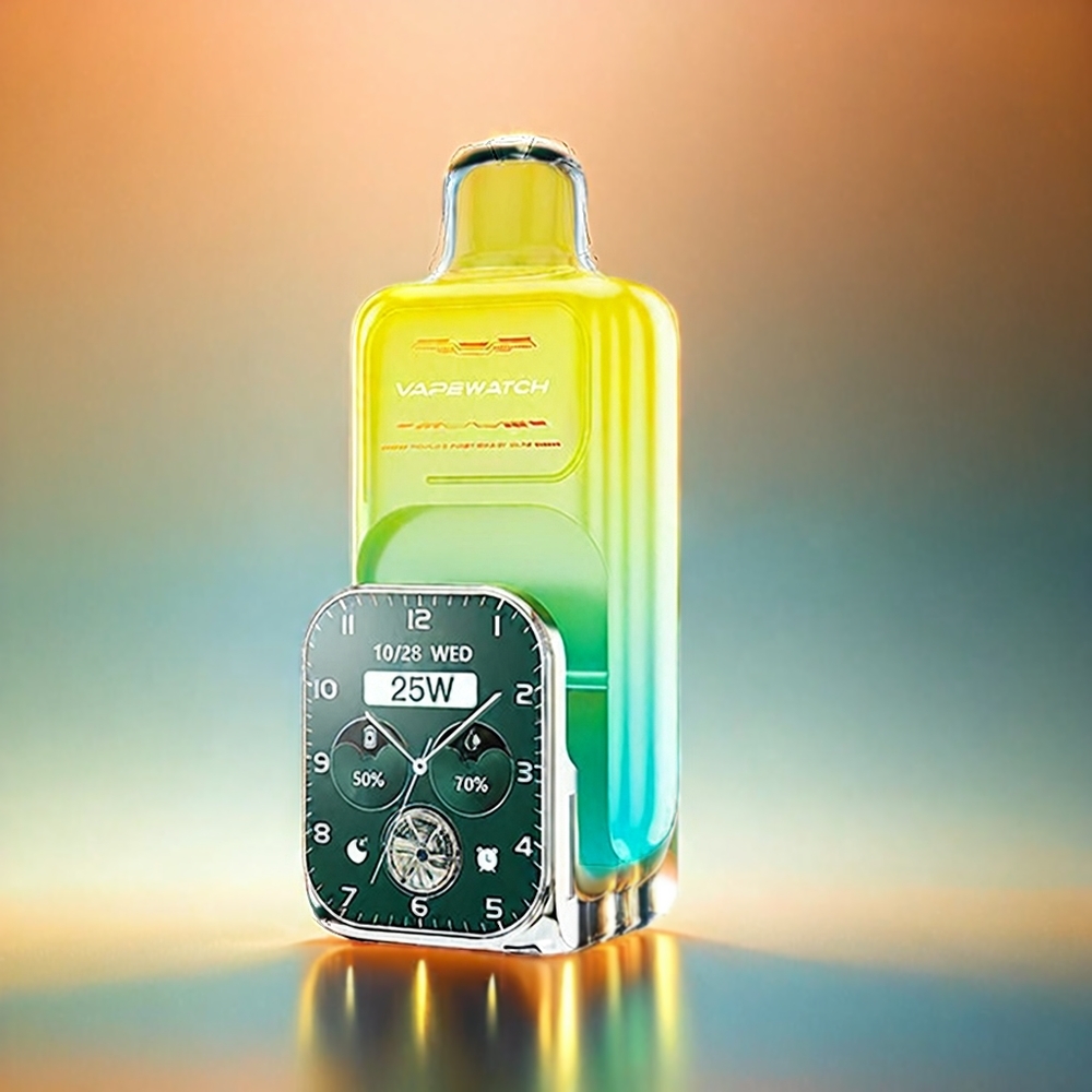 JNR Vape Watch 30000 Bouffés France Grosiste - Orange Mangue (30 000 bouffés, batterie 1000mAh, 19ml, 5% de nicotine)