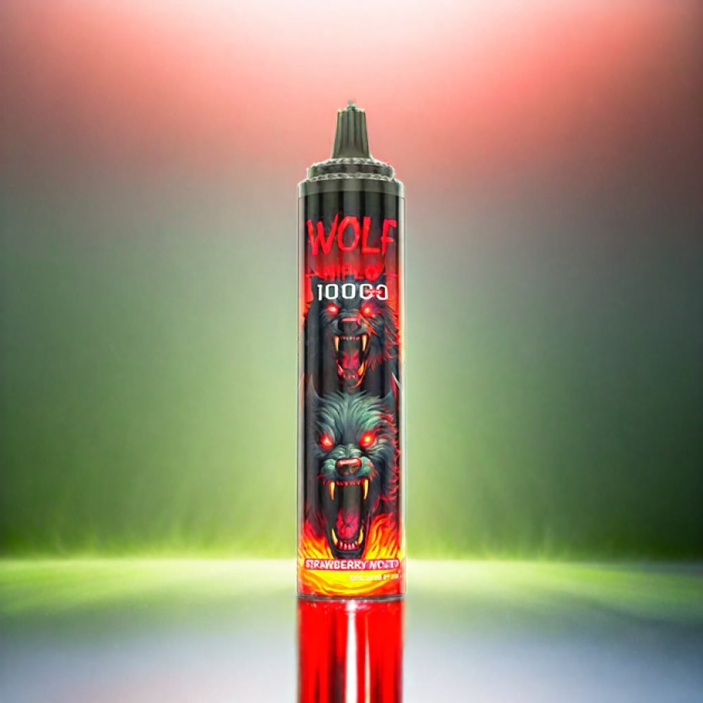 Jnr Wolf 10000 Puffs France Grosiste Avec Batterie 650mAh, 20ml Capacité et Saveur Mojito Fifs
