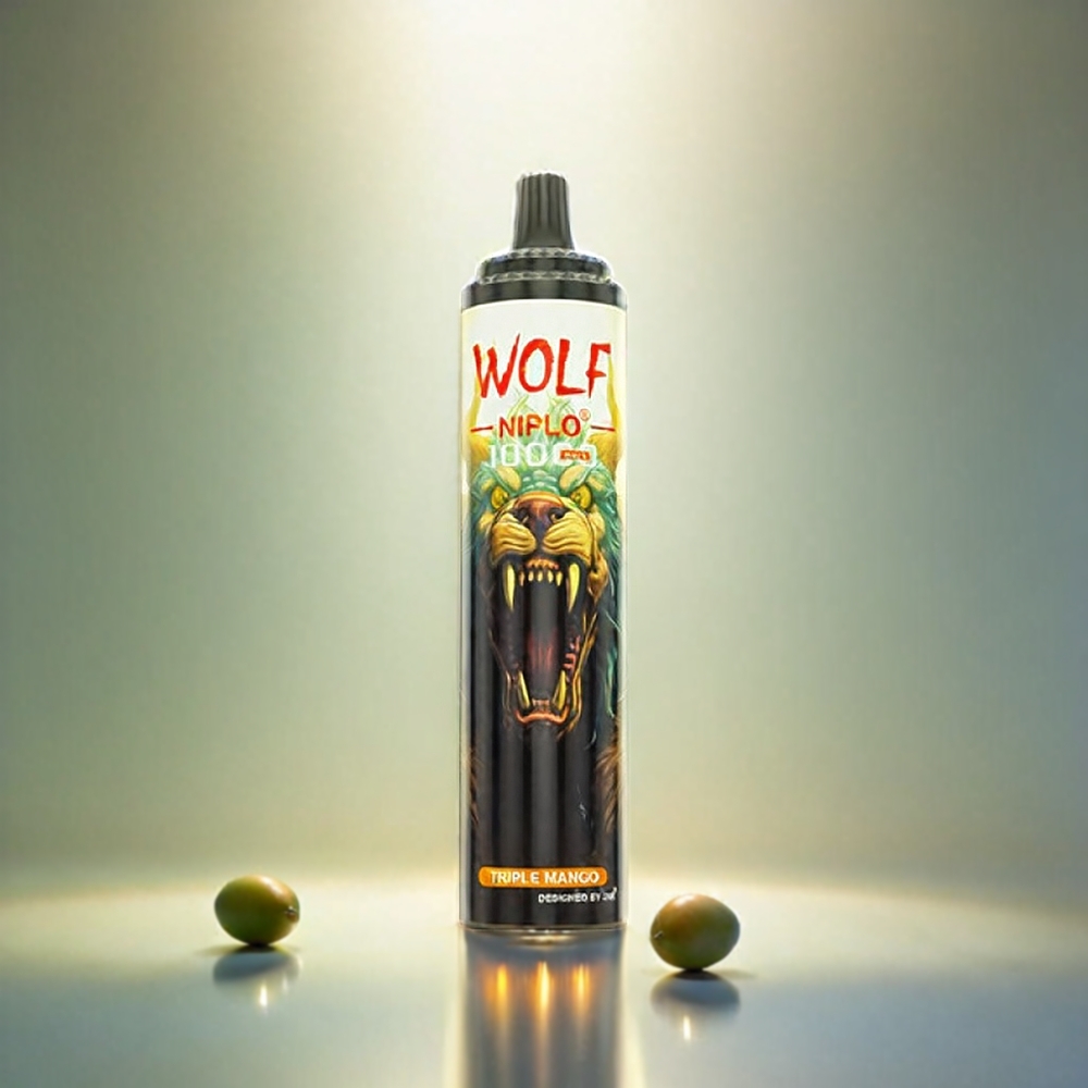 Jnr Wolf 10000 Puffs France Grosiste Triple Mangue AVEC Batterie 650mAh et maillage Coil 1,0 ohm