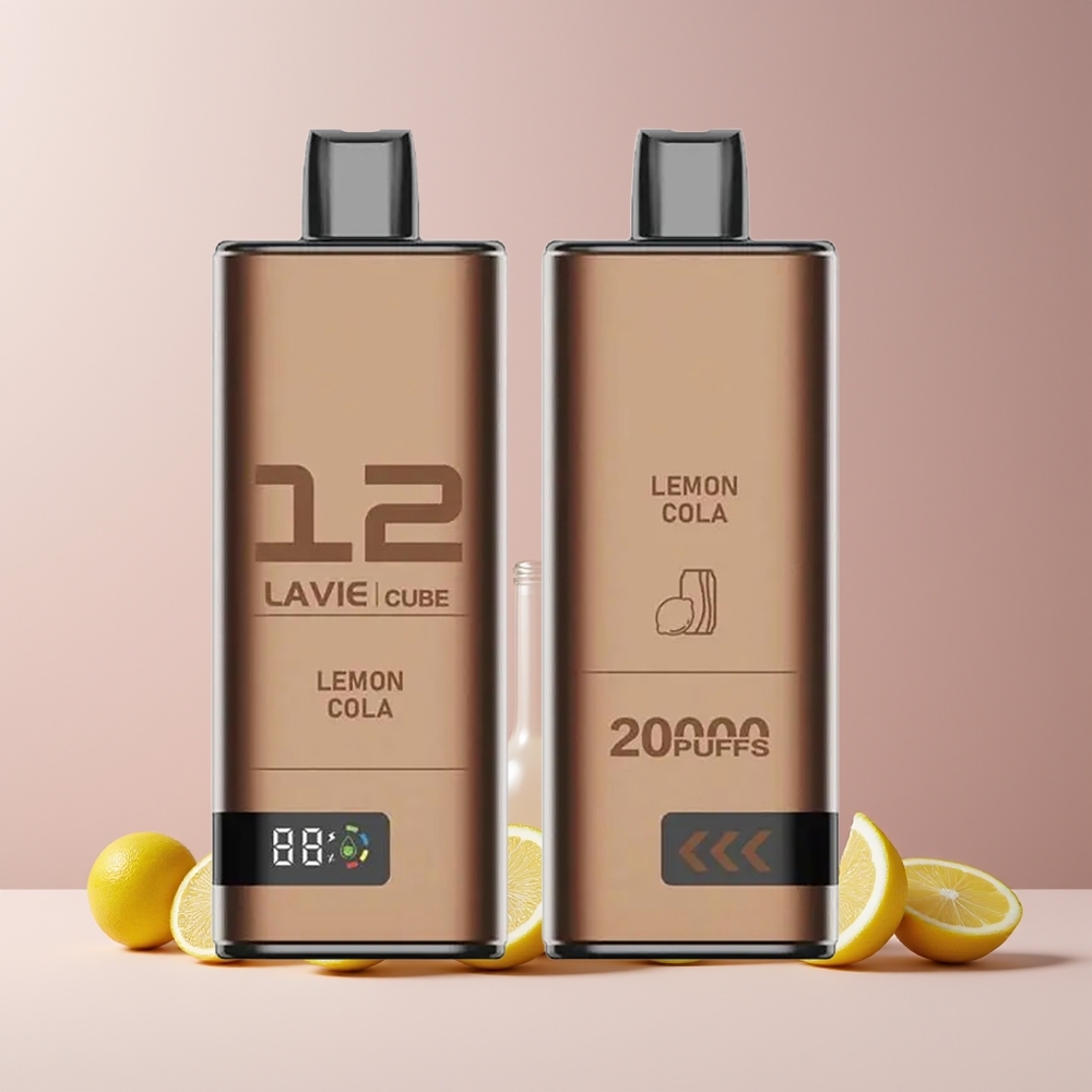 Lavie Cube 20000 Puffs France Grossiste - E-liquide 28ML, Batterie 600mAh, Citron Cola
