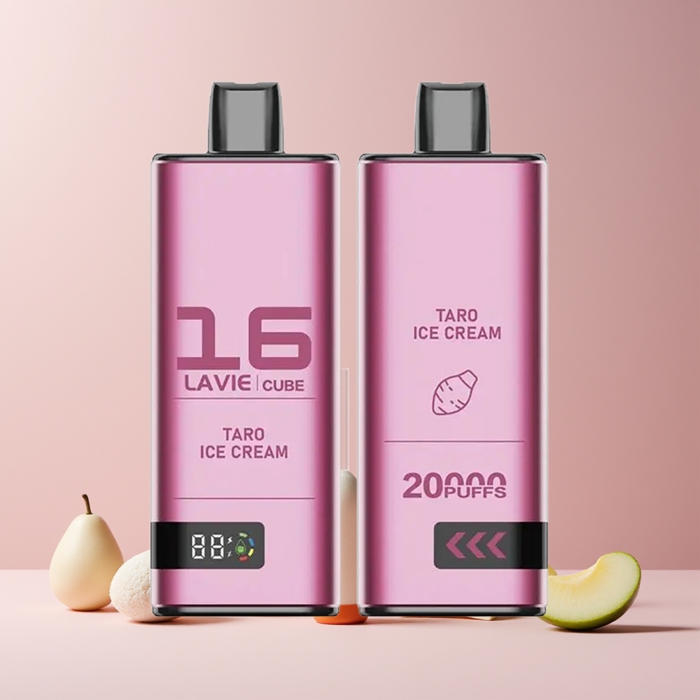 Lavie Cube 20000 Puffs France Grossiste - Glace au Taro - 28ML / 5% Nicotine / USB-C