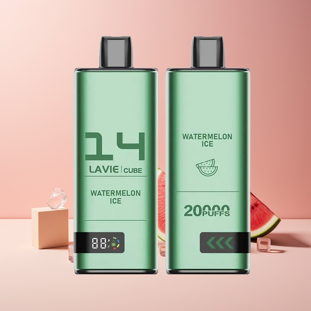 Lavie Cube 20000 Puffs France grossiste - Pastèque Glacée, 28ML, 5% Nicotine Sel, Port Type C