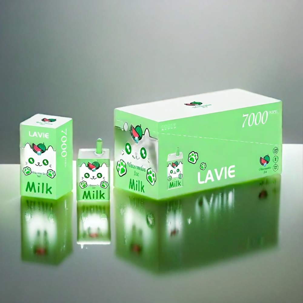 Lavie Milk 7000 Puffs France Grosiste Avec 16ml et Glace Pastèque