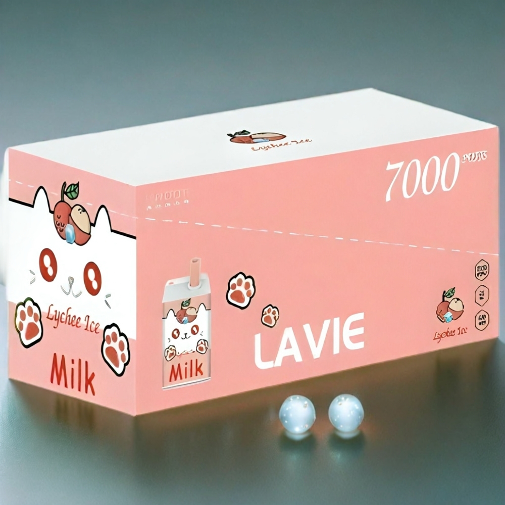 Lavie Milk 7000 Puffs France Grosiste - Glace Lychee