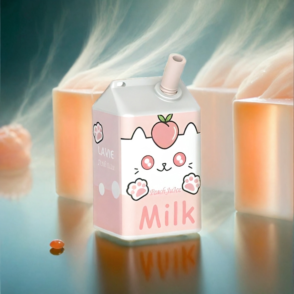 Lavie Milk 7000 Puffs France Grosiste - Jus de Pêche