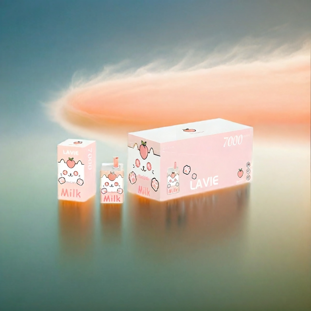 Lavie Milk 7000 Puffs France Grosiste - Jus de Pêche