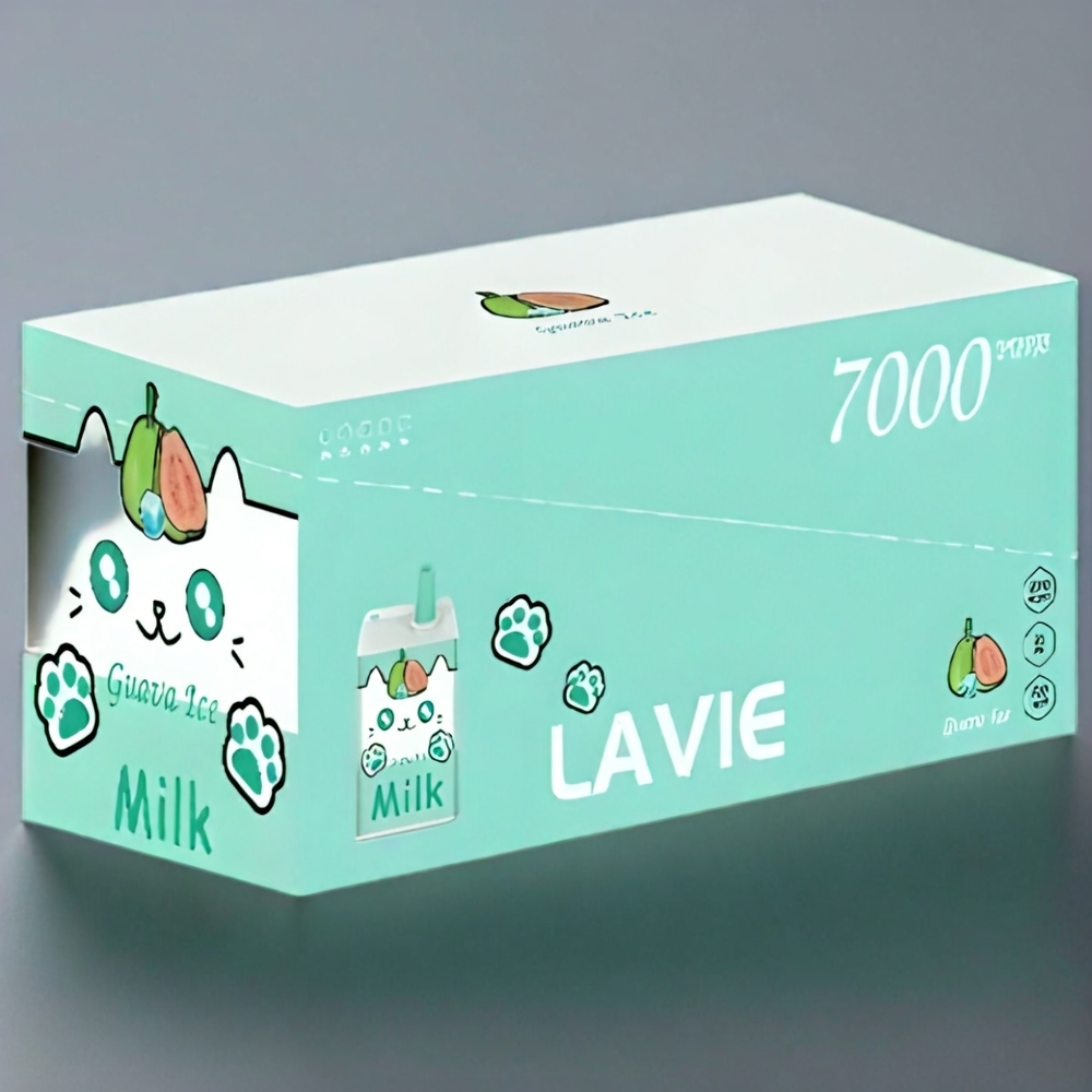 Lavie Milk 7000 Puffs France Grosiste et Lavie Milk 7000 Puffs Goyave Glacée France Grosiste