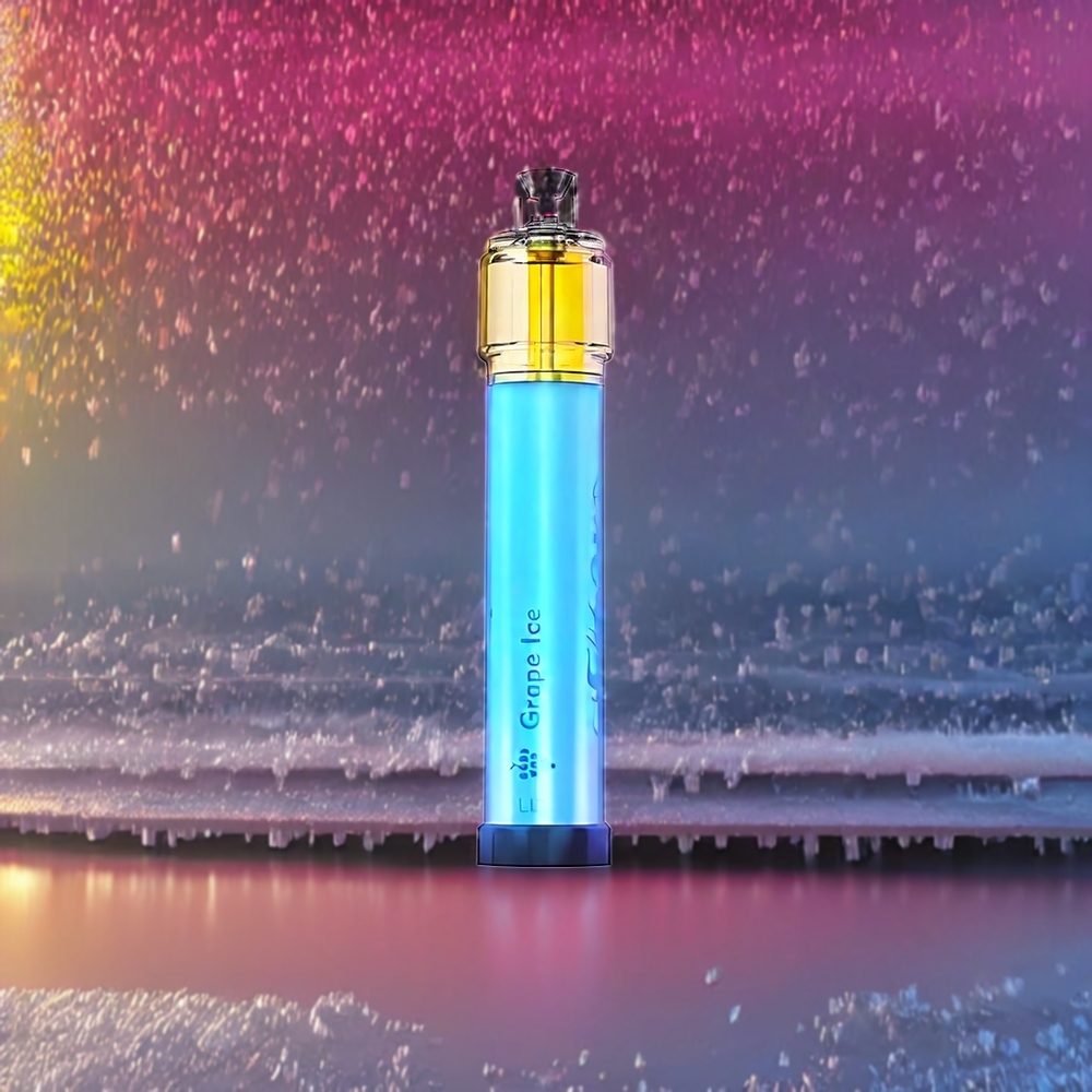 LIO Bee Lit 2500 Puffs France Grossiste Vape Jetable Acier Inoxydable 6.0ml Glace Raisin