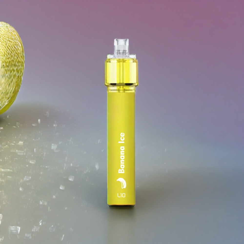 LIO Bee18 Max 2500 Puffs France Grossiste Vape Jetable Banane Glacﾨﾦe - 6,5ml / 1300mAh / Acier Inoxydable