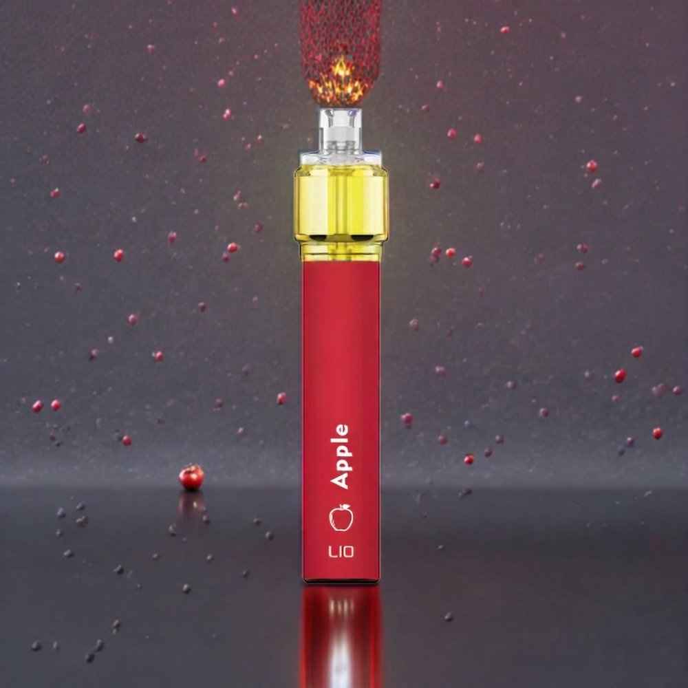 LIO Bee18 Max 2500 Puffs France Grossiste Vape Jetable en Acier Inoxydable avec 6,5ml de E-liquide - Pomme