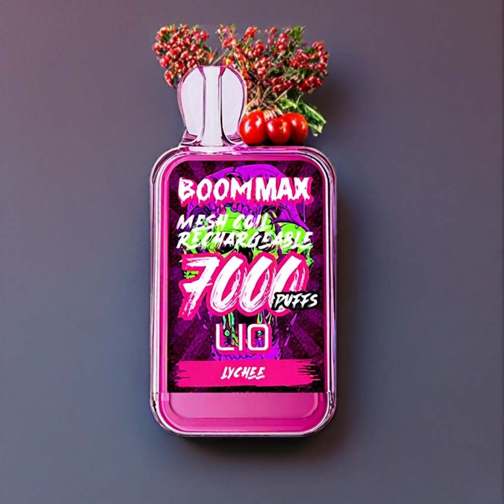 LIO BOOM MAX 7000 Puffs France Grossiste Vape jetable 15ml 650mAh Lychee (Litchi)