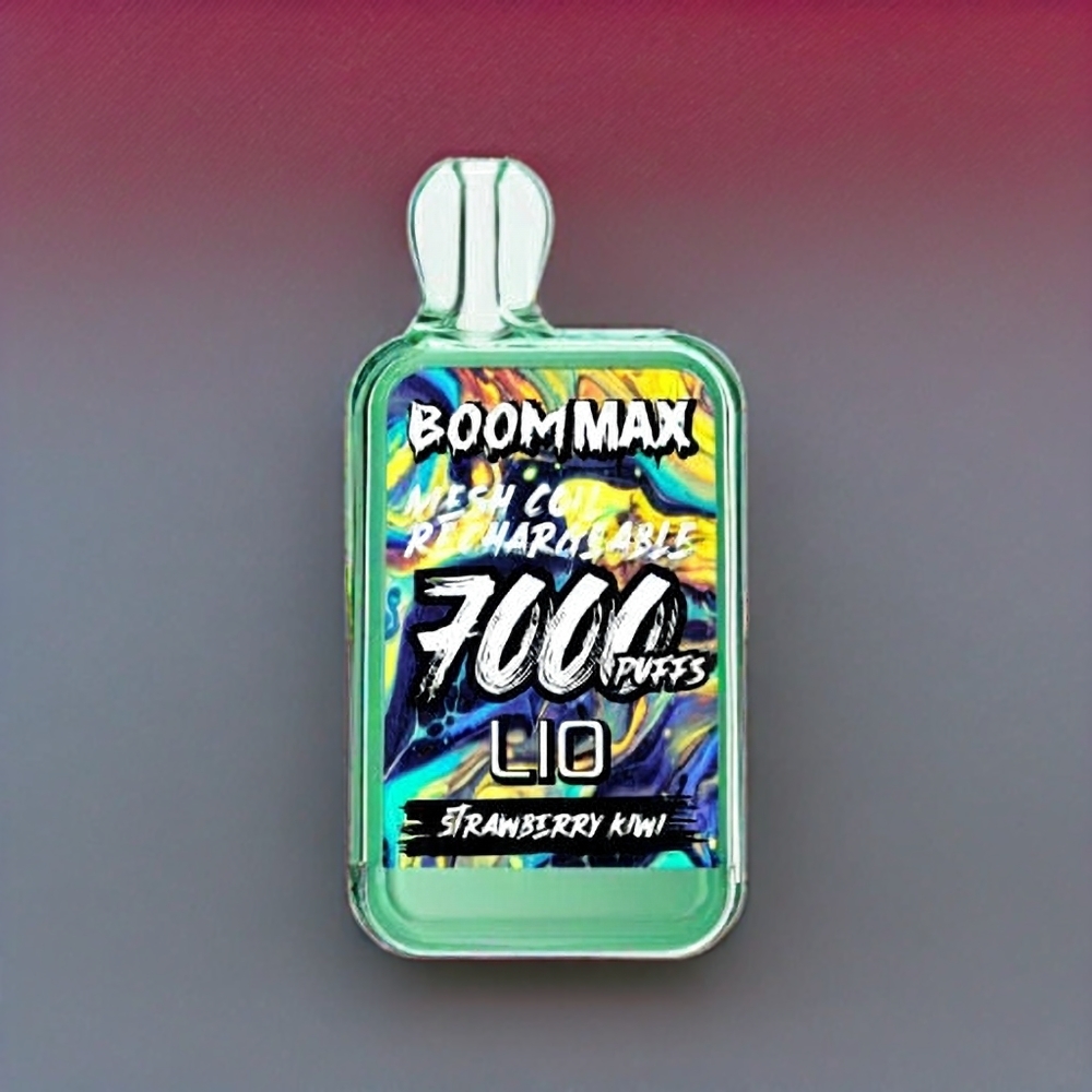 LIO BOOM MAX 7000 Puffs France grossiste Vape jetable Fraise Kiwi 15ml 650mAh Type-C