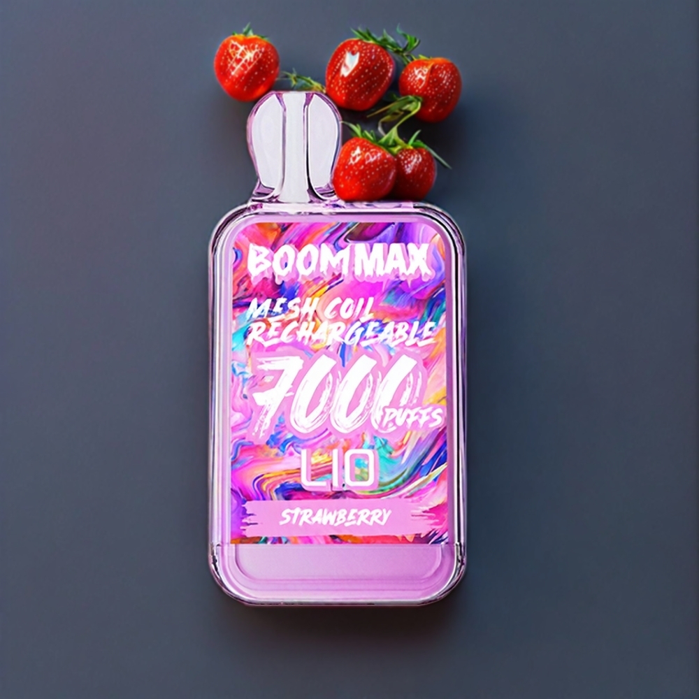 LIO BOOM MAX 7000 Puffs France grossiste Vape jetable Fraise avec 15ml et 650mAh