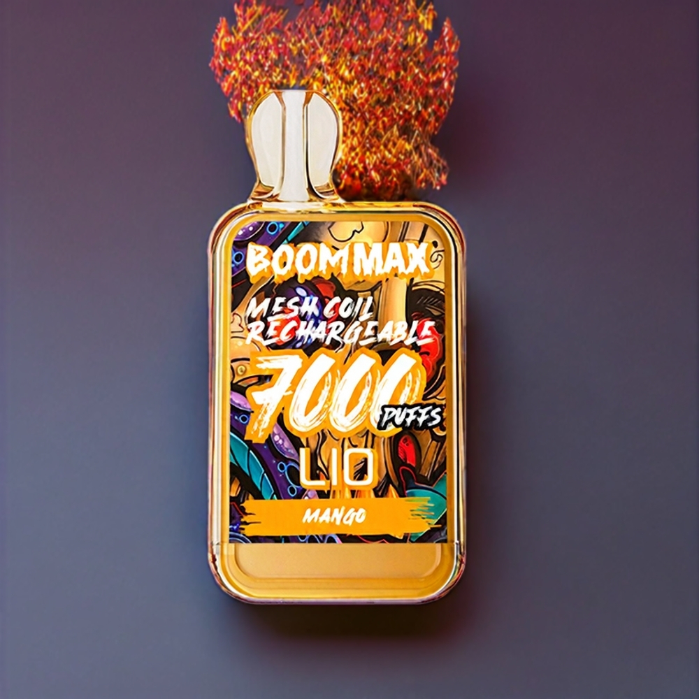 LIO BOOM MAX 7000 Puffs France grossiste Vape jetable Mangue 15ml 650mAh Type-C