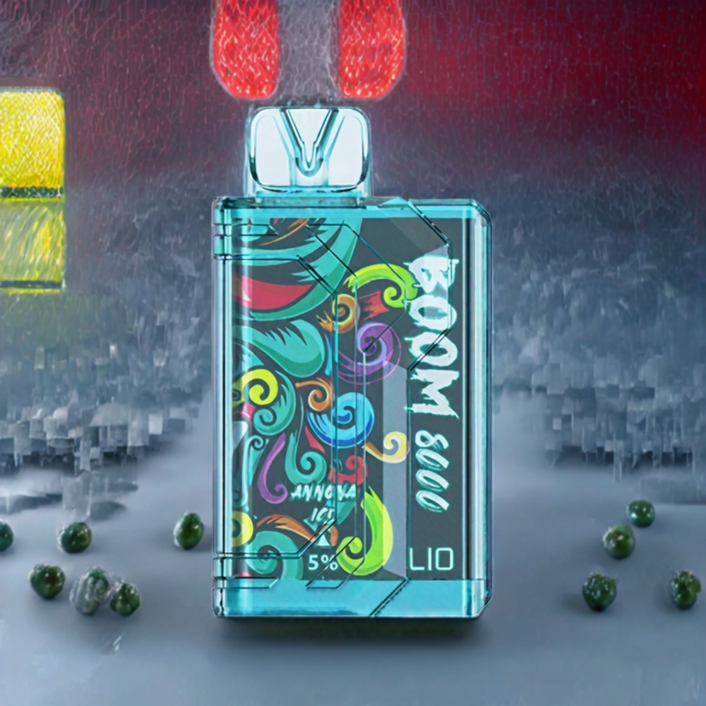 LIO BOOM PRO 8000 Puffs France grossiste Vape jetable - Glace Annone (15ml, 5% Nicotine, Type-C)