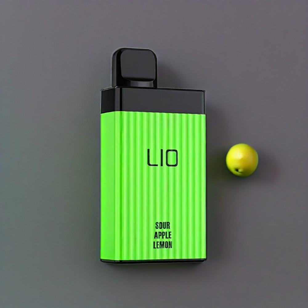 LIO BOXX 4000 Puffs France Grossiste Vape jetable Pomme Acidulﾨﾦe Citron (Aluminium Alliage, 10ml, Type-C)