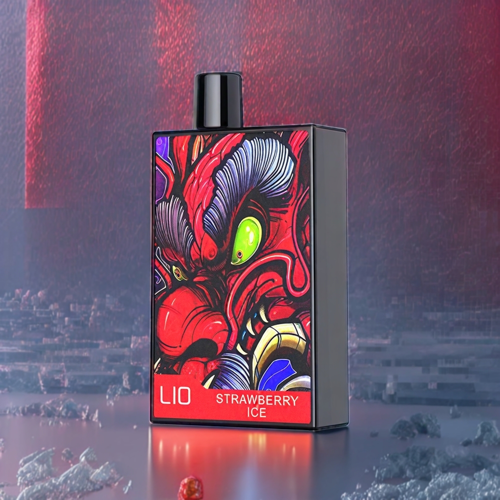 LIO CAPO 4500 Puffs France Grossiste Vape jetable Fraise Glace ﾨC 600mAh, 12ml, Type-C