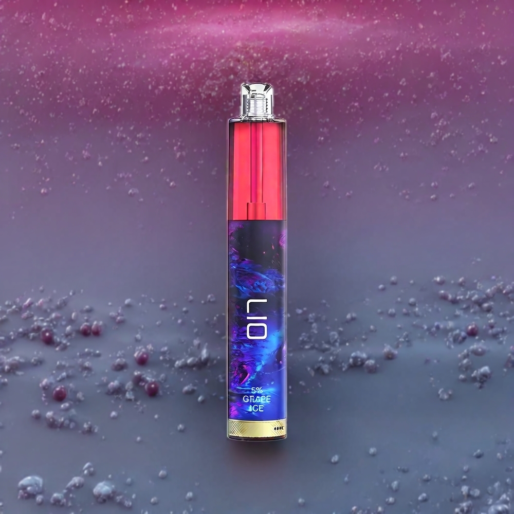 LIO Max Mesh 3000 Puffs France Grossiste - 10 mL 1000mAh - Acier Inoxydable & PCTG - Glace Raisin