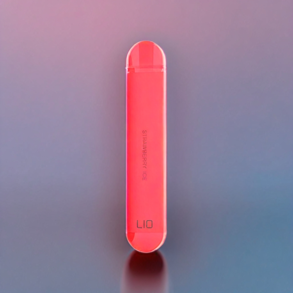 LIO NANO X 600 Puffs France Grossiste - Vape Jetable Fraise Glacﾨﾦe (2ML, 500mAh, Alliage d'Aluminium)