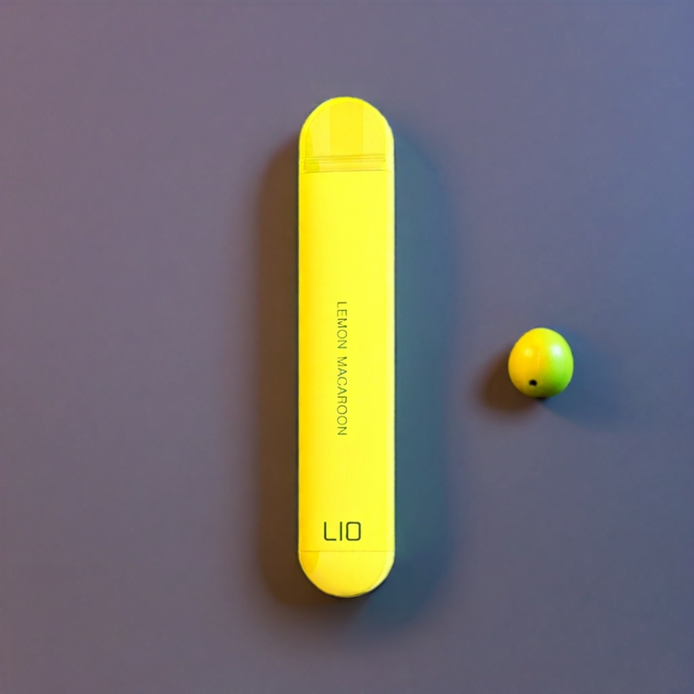 LIO NANO X 600 Puffs Vape jetable Citron Macaron - France grossiste - 500mAh, 2ML, 20mg