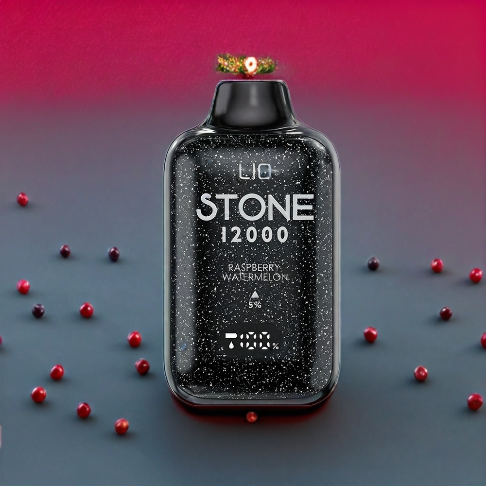 LIO Stone 12000 Puffs France Grossiste - E-liquide 18ML, Batterie 550mAh, Type-C, Framboise Pastﾨﾨque Vape jetable