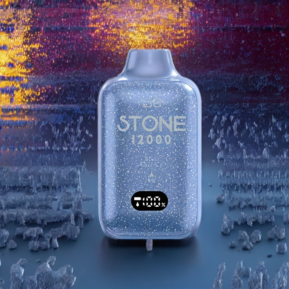 LIO Stone 12000 Puffs France Grossiste - Vape Jetable 18ML Bleu Framboise Glace (550mAh, Type-C)