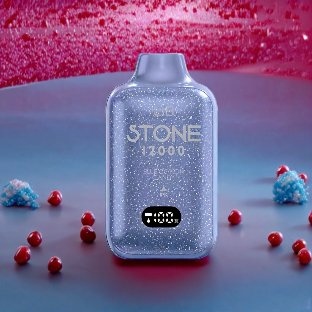 LIO Stone 12000 Puffs France Grossiste Vape jetable - Coton Bleu Barbe ﾨﾤ Papa, 18ML, 550mAh, Type-C