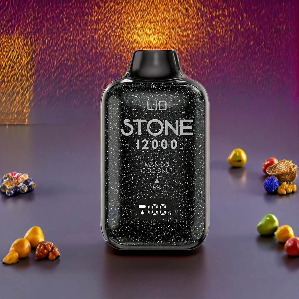 LIO Stone 12000 Puffs France Grossiste Vape jetable Mangue Noix de Coco 18ML 550mAh Type-C