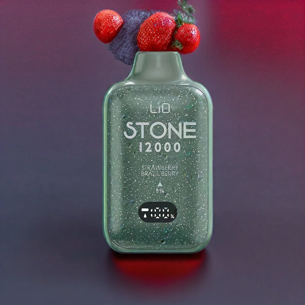 LIO Stone 12000 Puffs France grossiste - 18ML 550mAh Fraise Baie Brﾨﾦsilienne Vape Jetable