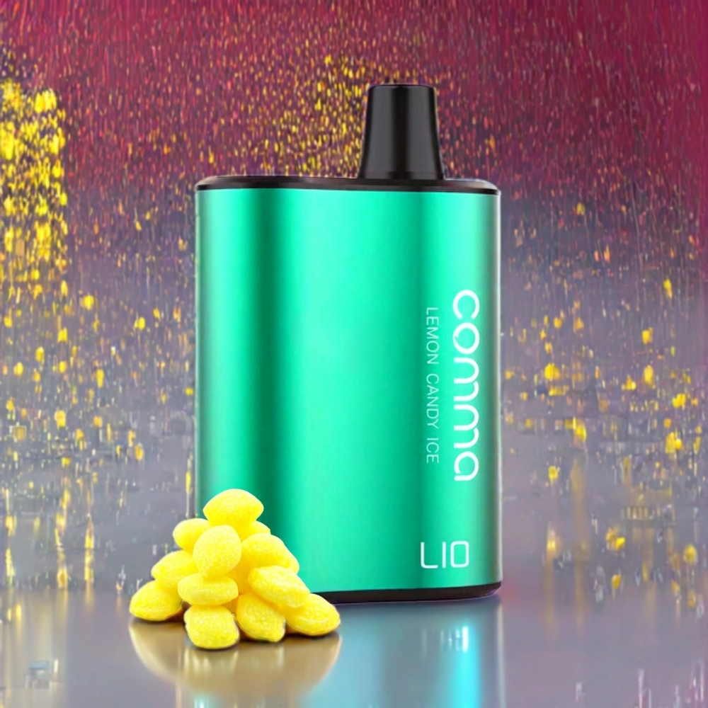 LIO COMMA 5000 Puffs France Grossiste Vape Jetable Aluminium 15ml Citron Bonbon Glace