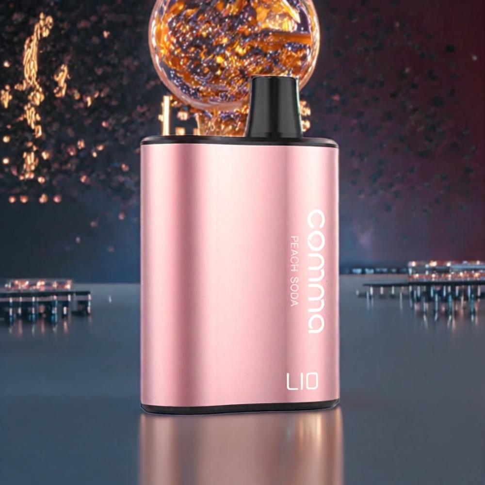 LIO COMMA 5000 Puffs France Grossiste Vape Jetable Peach Soda 15 ml 900mAh Type-C