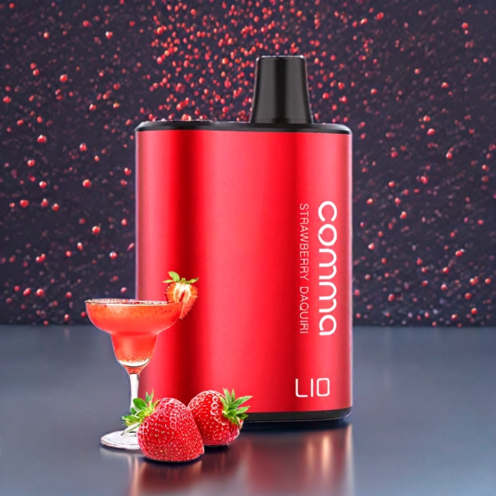 LIO COMMA 5000 Puffs France Grossiste Vape jetable Daiquiri ﾨﾤ la Fraise 15ml 900mAh Type-C