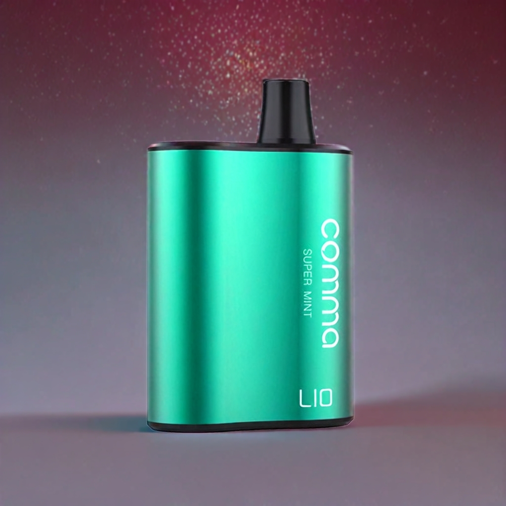 LIO COMMA 5000 Puffs France Grossiste Vape jetable Super Menthe ﾨC 15ml, 900mAh, Type-C