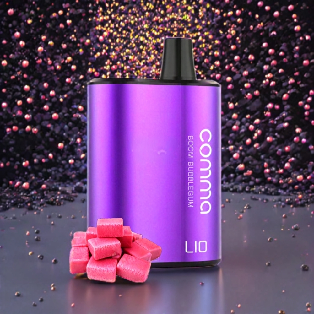 LIO COMMA 5000 Puffs Vape jetable France Grossiste Boom Bubblegum (Boum Gomme) 15ml 900mAh Type-C