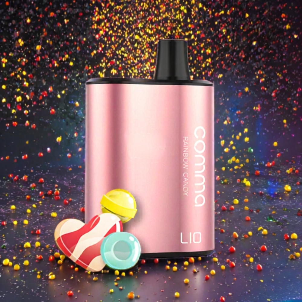 LIO COMMA 5000 Puffs Vape jetable France grossiste 15 ml 900mAh Rainbow Bonbon