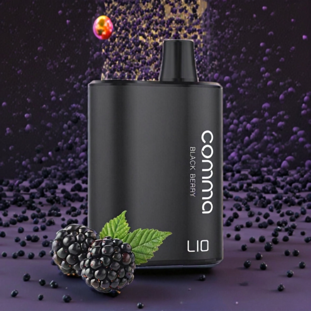 LIO COMMA 5000 Puffs Vape jetable France grossiste - 15 ml, 900mAh, Type-C, M?re Noire