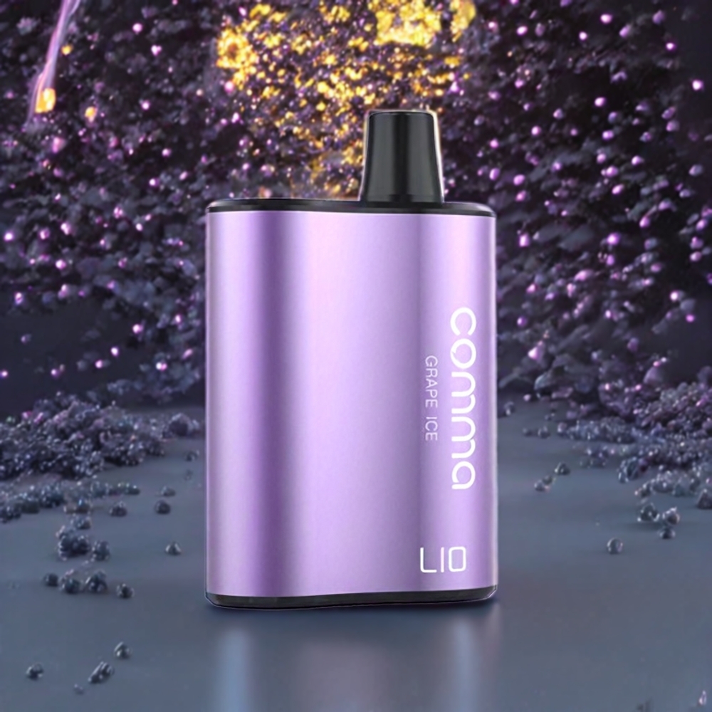 LIO COMMA 5000 Puffs Vape jetable Glace Raisin - 15 ml, 900mAh, Type-C - France grossiste
