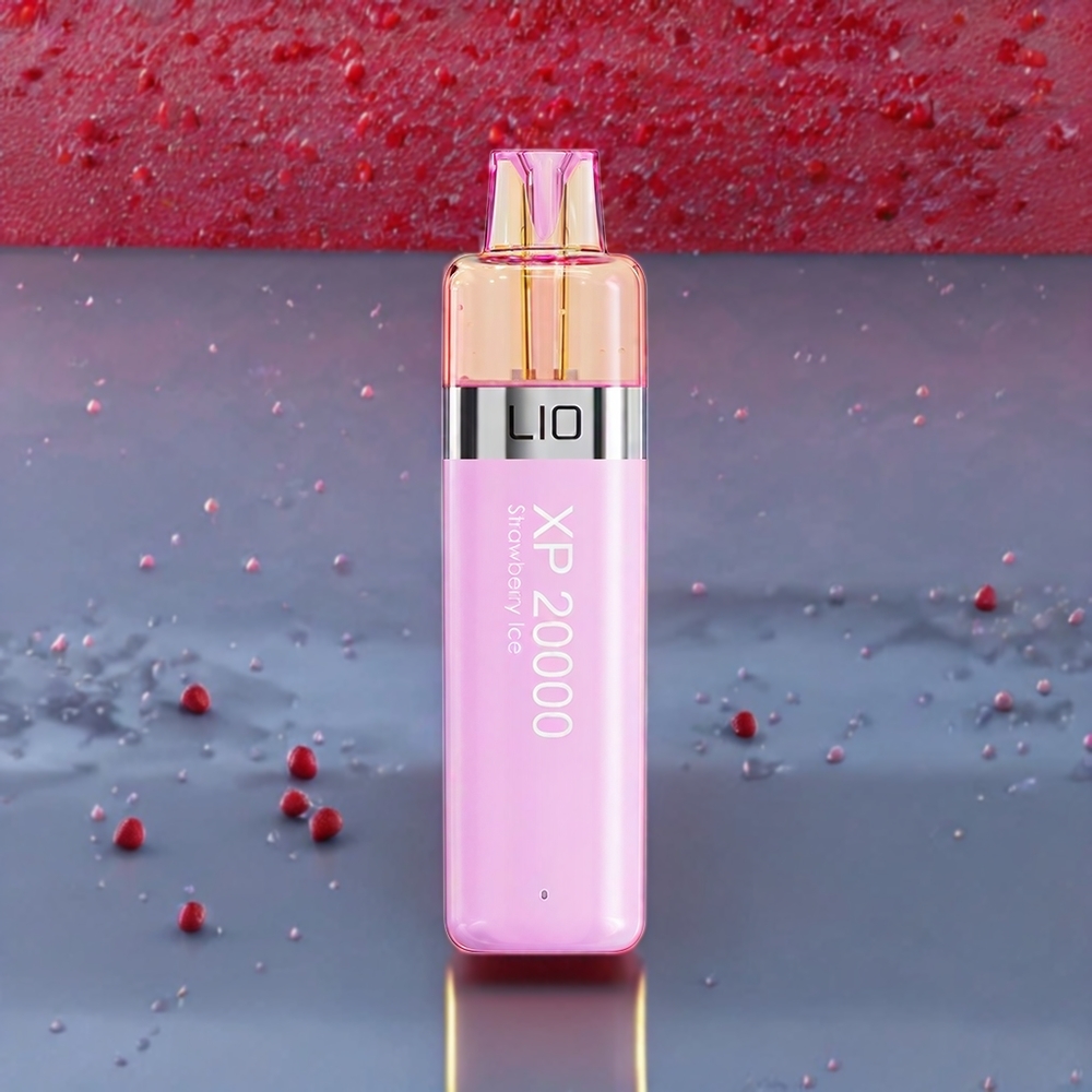 LIO XP 20000 Puffs France Grossiste Vape jetable Fraise Glacﾨﾦe avec 12ML et Airflow Rﾨﾦglable