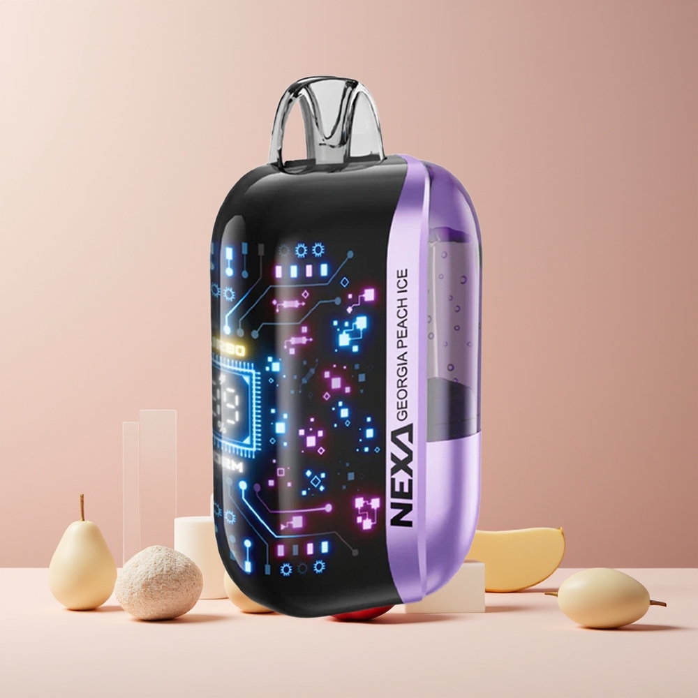 NEXA Ultra 50K Disposable Vape France Grossiste - 20ml, 800mAh, 50000 Puffs, 5% Nicotine, Pêche Glacée de Géorgie