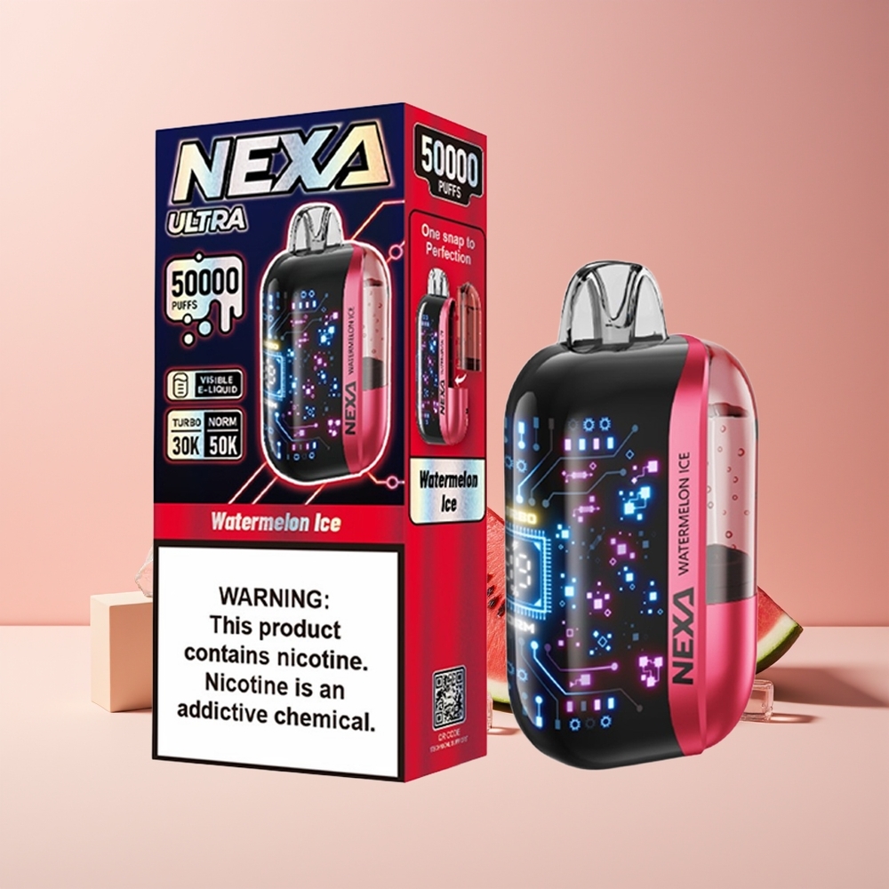 NEXA Ultra 50K Disposable Vape France grossiste - 20ml, 50000 Bouffées, 5% Nicotine, Pastèque Glacée