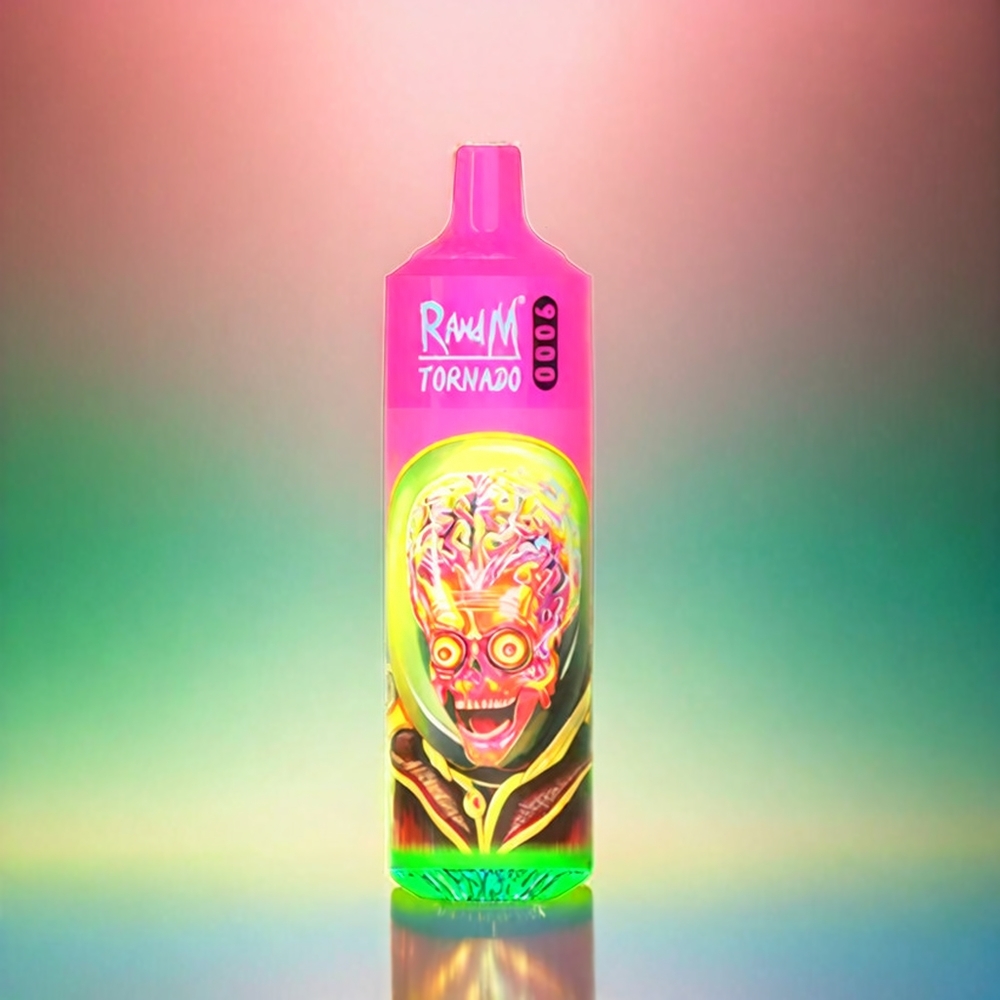 Randm Tornado 9000 Puffs France Grosiste - 850 mAh rechargeable, 18 ml, bobine en mesh, framboise pastèque (pastèque de framboise)