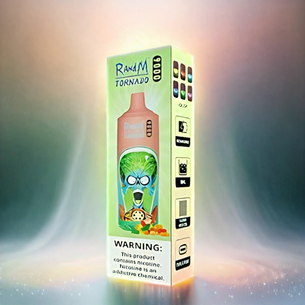 Randm Tornado 9000 Puffs France Grosiste - 850 mAh rechargeable, 18 ml, bobine en mesh, ours gommeux (Ourson Gomme)