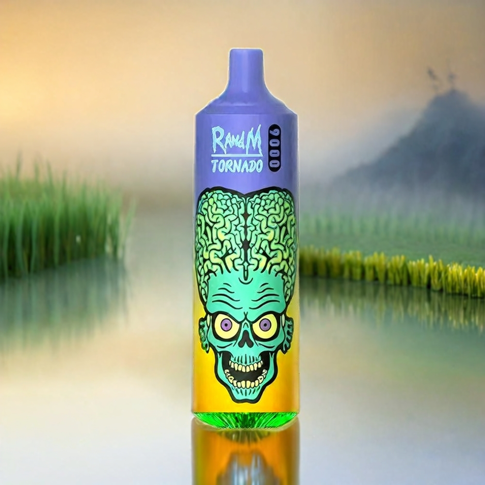 Randm Tornado 9000 Puffs France Grosiste - 9000 bouffées, 850 mAh rechargeable, 18 ml - Fumot Randm Tornado 9000 Puffs Vape Mango Fulse (paille mangue)