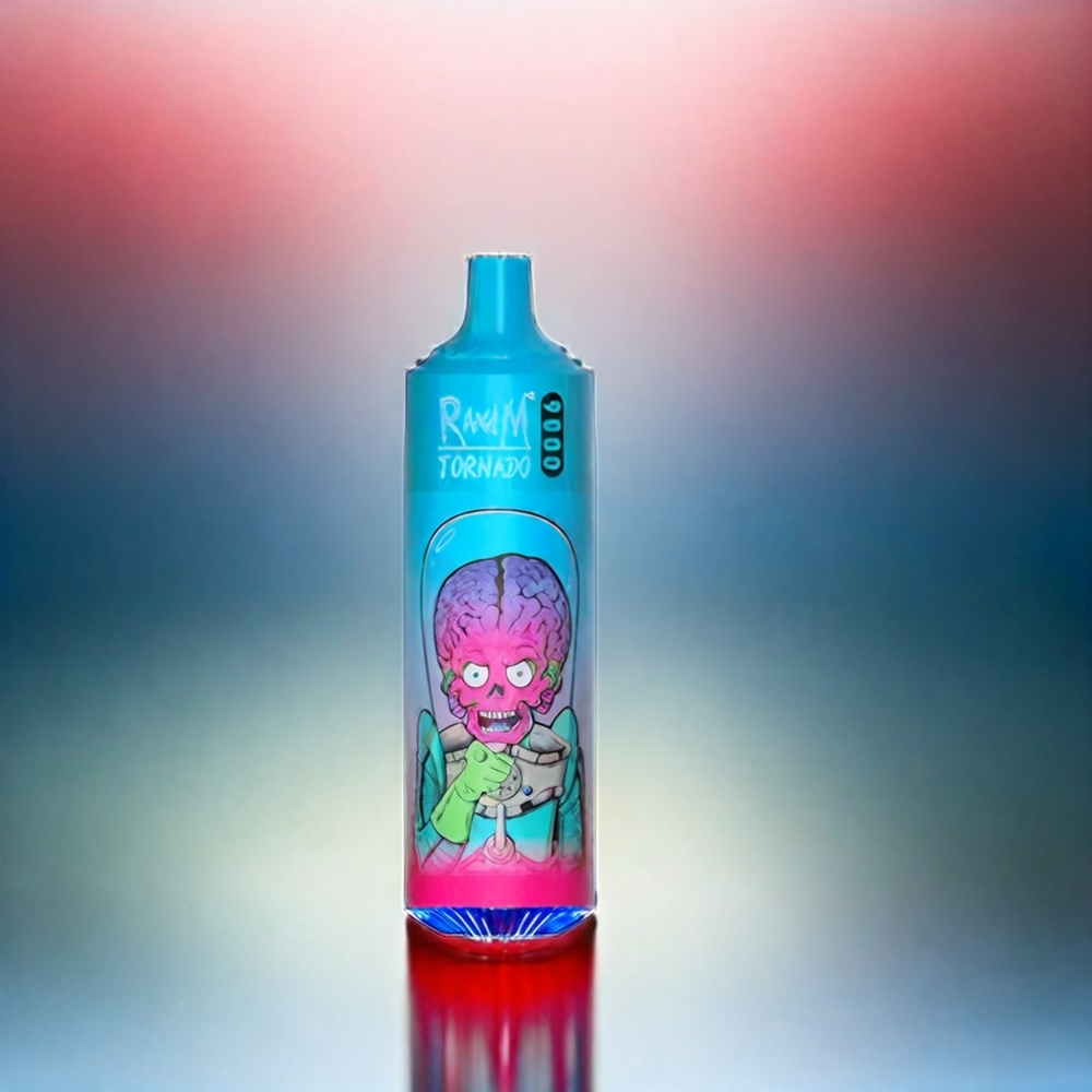 Randm Tornado 9000 Puffs France Grosiste AVEC 18 ml et batterie 850 mAh RECHARAGE - SAVEUR MYRTILLE FRAMBOISE (BLUEBERRY RASPBERRY)
