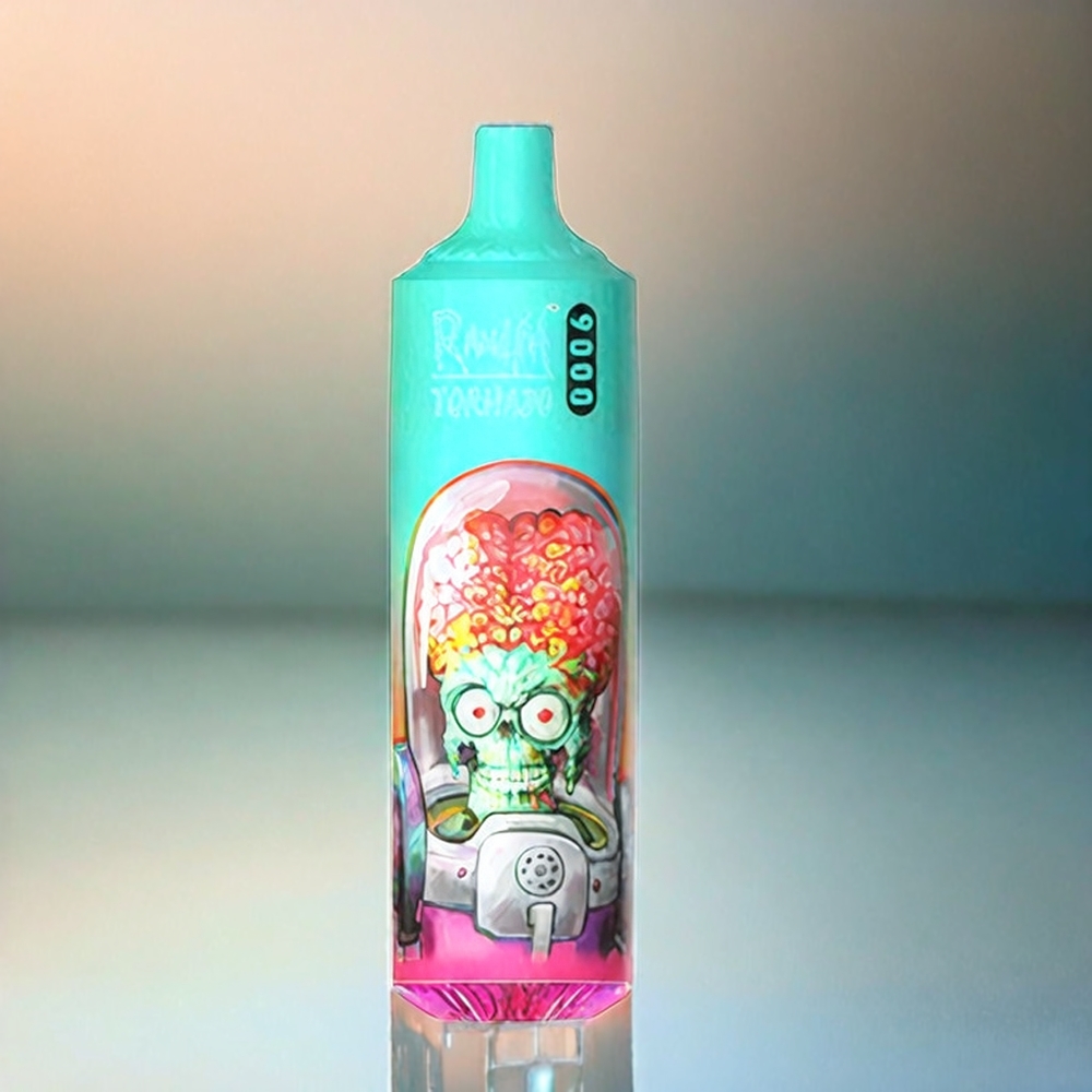 Randm Tornado 9000 Puffs France Grosiste Avec Affichage RGB ET 54 Saveurs (Glace Goyave)