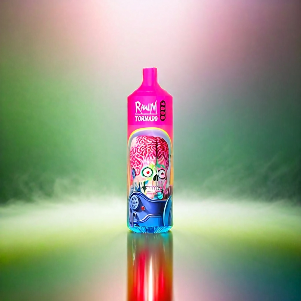 Randm Tornado 9000 Puffs France Grosiste - Rechargeable 850 MAH, 18 ml de e-liquide, maillot de bobine, Affichage RGB, SAVEUR PASTELE SKITTLES