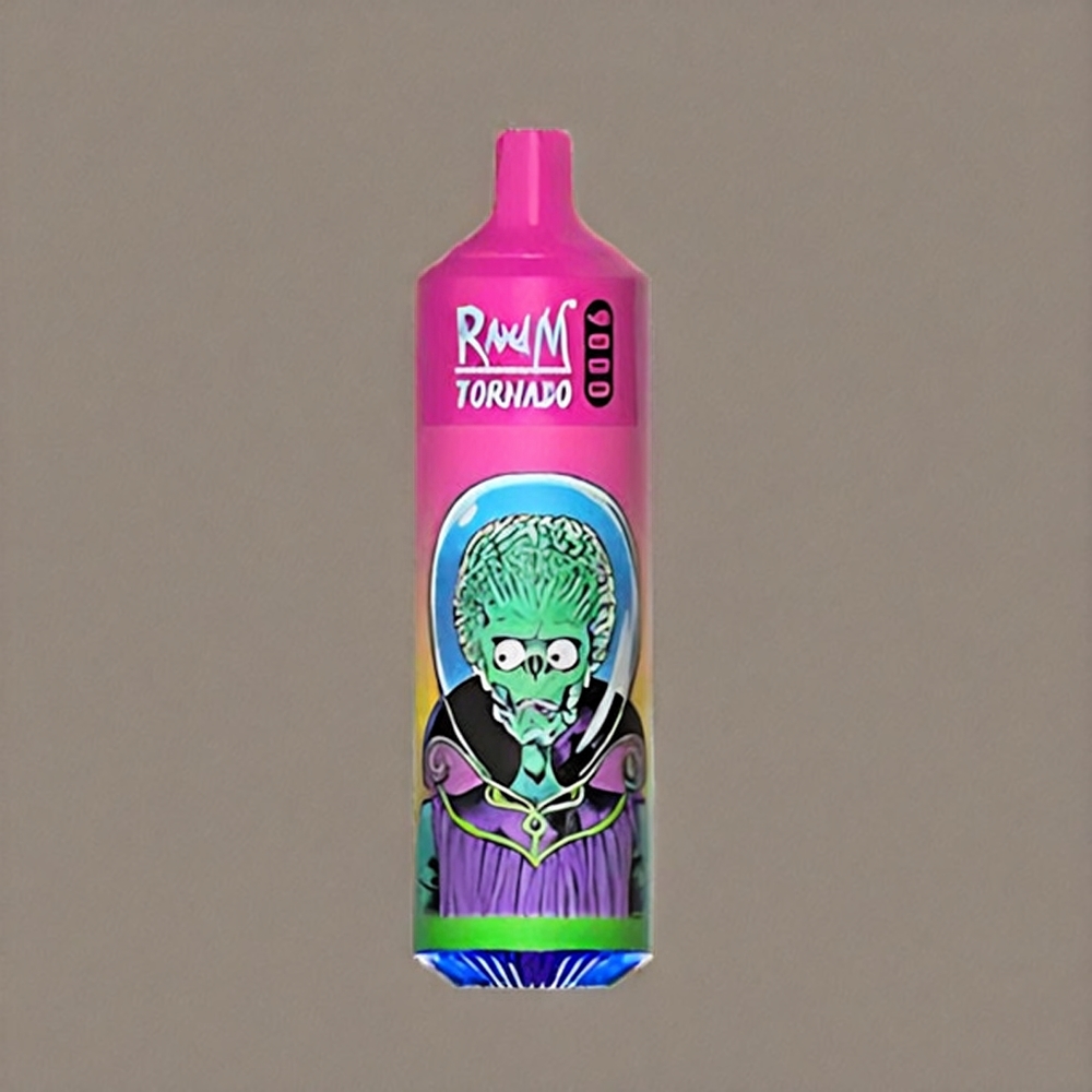 Randm Tornado 9000 Puffs France Grosiste - Rechargeable 850 MAh, 18 ml, bobine en mesh, Écran RVB, Saveur Pastèque Bubblegum (54 Variétés)